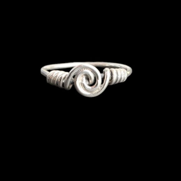 Sterling Silver Spiral Ring - Picture 1 of 5